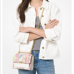 🌺Michael Kors crossbody bag white/multicolor🌺